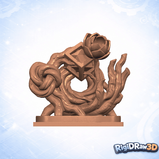 Carved wood with geometric shapes – RDW3D-NPC8W