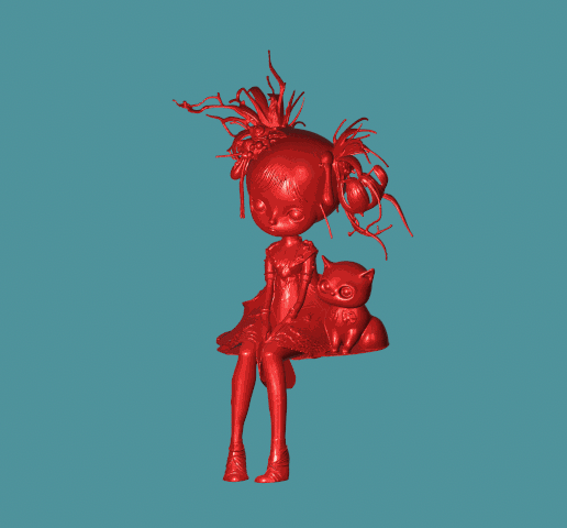 sitting girl