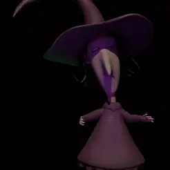 Vídeo-sin-título-‐-Hecho-con-Clipchamp-_8_.gif 🌂Shock By The Nightmare Before Christmas character sculpture 3D STL (keychain)🌂