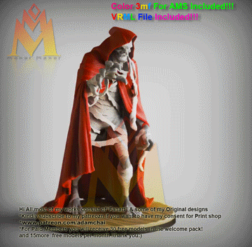Mumm-ra-Thundercats(3mf for AMS file and VRML WRL color is included!!!)-classic cartoons Fanart--FANART