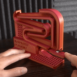 launcherGIF.gif STL file Launching Ball Marble Machine・3D printing template to download