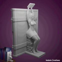 gif.gif OBJ file Athena Women's Bookends・3D printable model to download, Indara