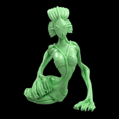 Orebc-Gown.gif Download STL file Orebc - Gown (2 Versions ~ Clean & Pre-Supported) • 3D printing template, Arammu