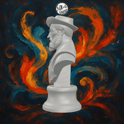 Explorer Ferdinand Magellan Bronze Bust – SoliDRawinGs SG3228