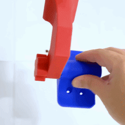 1.gif STL file Shower wall bracket Super resistant・3D print model to download