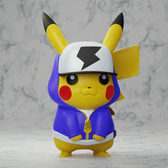 pikachuCults.gif Descargar archivo STL Pikachu Hiphop del juego Pokemon Unite • Diseño para imprimir en 3D, Stardemy