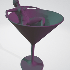 sPq4M1e5Ea.gif OBJ file Pretty wine glass 1・Template to download and 3D print