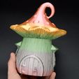 3.gif STL file Mushroom jewelry box and mushroom piggy bank・3D print design to download