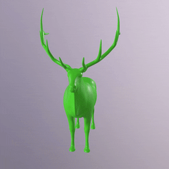 ezgif.com-gif-maker-27.gif OBJ file Elk Deer・3D print model to download, printinghub