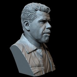 Clay.gif 3D file Ron Perlman as Clay Morrow・Design to download and 3D print