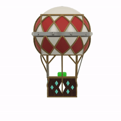 ezgif.com-video-to-gif-20.gif STL file Fantasy Steampunk Balloon・3D printing model to download