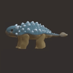 20230313_221513.gif STL file Bumpy Jurassic World Ankylosaurus・3D printable model to download