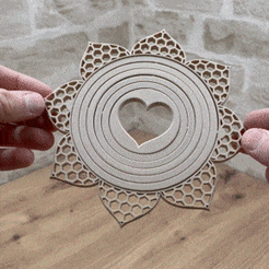 Valentines-heart-gyroscope-GIF.gif STL file VALENTINE'S HEART GYROSCOPE・Model to download and 3D print