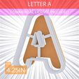 Letter_A~4.25in.gif Letter A Cookie Cutter 4.25in / 10.8cm