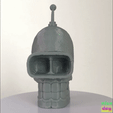 3-убран.gif STL file Bender. Skull Bender.・3D printer model to download