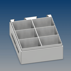 box.gif Datei STL 6 Packung Organizer Boxen passen in 50cal Munition kann・Design für 3D-Drucker zum herunterladen