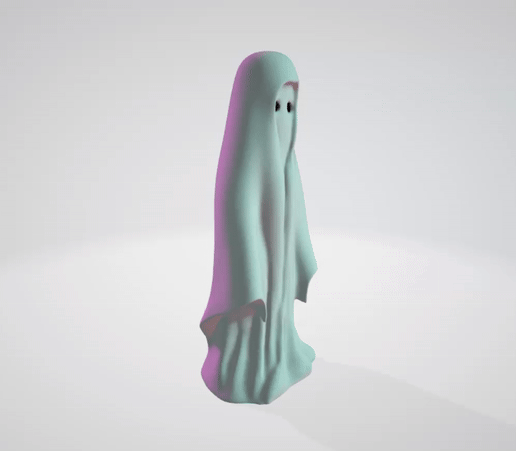horror ghost - 3d file with texture - 3D model önizlemesi