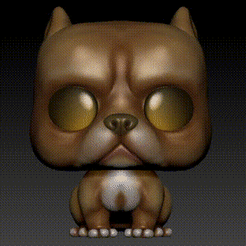 B-color.gif OBJ file FUNKO POP PET / AMERICAN BULLY FUNKO POP / AMERICAN BULLY DOGGY・3D printable model to download, Redroach
