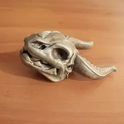 buddy-skull-thumbnail.gif STL-Datei Stilisierter Drachenschädel・3D-druckbares Modell zum herunterladen, SaschaUncia