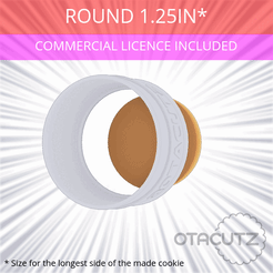 Round_1.25in.gif 3D file Round Cookie Cutter 1.25in / 31.75mm・3D printable model to download