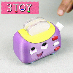 Toaster-Maker.gif Файл STL Тостер・Модель 3D-принтера для скачивания, 3Toy