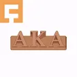 Alpha_Kappa_Alpha.gif Alpha Kappa Alpha Sorority ( ΑΚΑ ) 3D Nametag