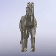 02.gif Maned Horse - Low Poly