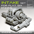 INSTAKE ser FOR FLAT SIX conjunto de admissão de ar para motor de seis cilindros 1-24