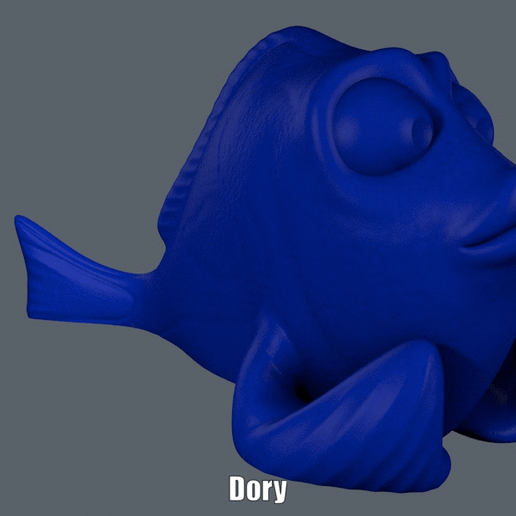Dory (Easy print no support) 3D model