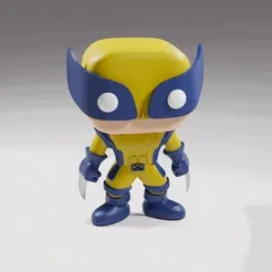 ezgif-5-6f382bd4fd.gif STL file Wolverine from theDeadpool 3 Funko Pop・3D printing idea to download