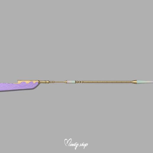 FICHES-PRODUITS-1.mp4 Inspired Kpop Demon Hunters Mira Weapon / Spear Gok-Do