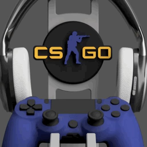 Controller-and-Headset-Stand-CS-GO-01.gif CS GO Dual Controller & Headset Stand