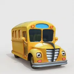 the-magic-school-bus.gif Archivo STL El Autobús Escolar Mágico-Fanart-Cartoon-3e modelo de impresión・Plan de impresión en 3D para descargar, adamchai