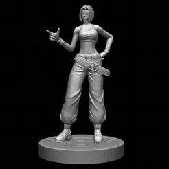 Blue-Mary-00_00_00-00_00_30.gif STL file Blue Mary KOF・3D printing idea to download, HS3DMODELS