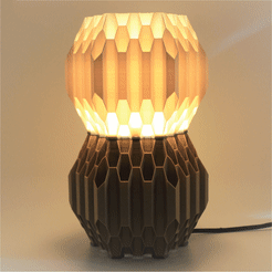 ONOFF.gif STL file Hexagon Overload Desk Lamp・3D printer model to download