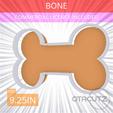 Bone~9.25in.gif Bone Cookie Cutter 9.25in / 23.5cm