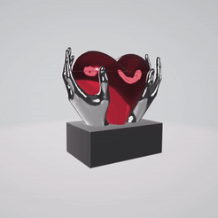 coeur-standard-demo.gif Fichier STL multi language pack COEUR ENTRE MAINS BOITE AMOUR STANDARD CADEAU SAINT VALENTIN POT FLEUR meme pour ender 3・Idée pour impression 3D à télécharger