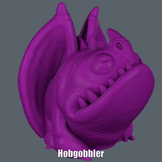 Hobgobbler.gif STL file Hobgobbler (Easy print no support)・3D print model to download, Alsamen
