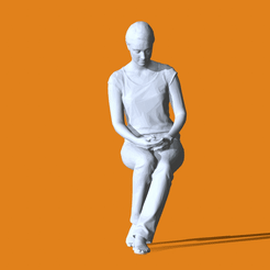 0.gif Free OBJ file Miniature Pose People #04・3D printing model to download, Peoples
