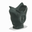 vase_307_gif.gif King coat vase cup vessel holder v307 for 3d-print or cnc