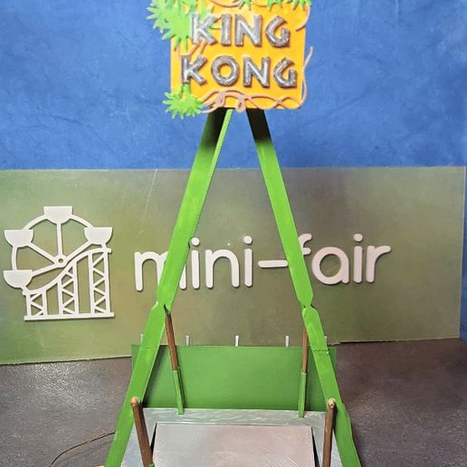 20250410_161350.gif 3D Printable King Kong Ride Model H0 scale