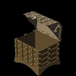 9A7E8E75-49A4-4F8F-9006-8107133C680D.gif Free STL file Retro Treasure Box Wooden Pirate Treasure Chest Box Gem Jewelry Storage Organizer Trinket Keepsake Treasure Case Without Lock 3D Model STL・Template to download and 3D print