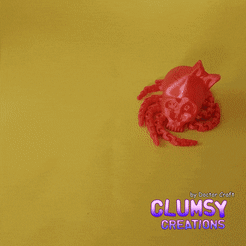 octo_L.gif STL file Flexi Octopus Halloween Skull・3D printable design to download