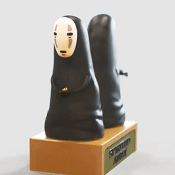 No-face_Spirited-AwayB.gif STL file NO-FACE SHELVING DISPLAY RACK Standing pose-SPIRITED AWAY-千与千寻-千と千尋の神隠-STUDIO GHIBLI-FANART・3D printing idea to download, adamchai