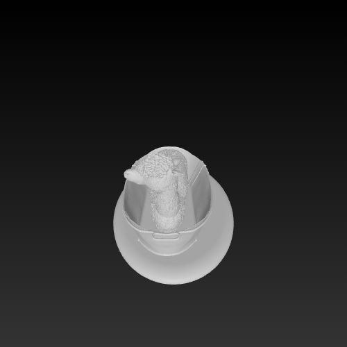 ImageToStl.com_Wanne-alpaka-podest-einfach.stl.gif Alpaca en la bañera