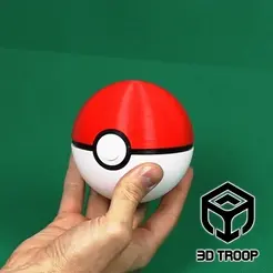 Automatic-Pokeball-3DTROOP-Gif.gif Free STL file Automatic Pokeball・3D printer design to download