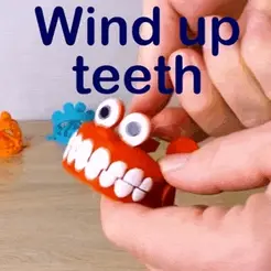 Trailer-2.gif STL file Wind-up Teeth, Print-in-Place・3D printable model to download