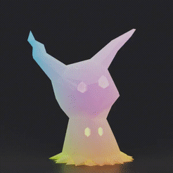 0001-0156-5.gif STL file Mimikyu Low Poly・3D printer model to download, madDoctor