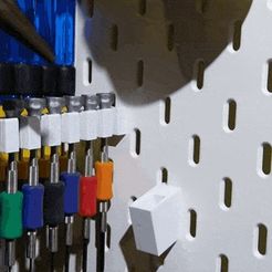 20180819_203727.gif Archivo 3D gratis Alicates de punta de aguja para Skadis de Ikea・Plan imprimible en 3D para descargar
