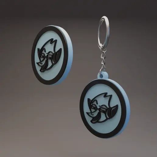 Berdly - Deltarune - Keychain and Coin/Badge